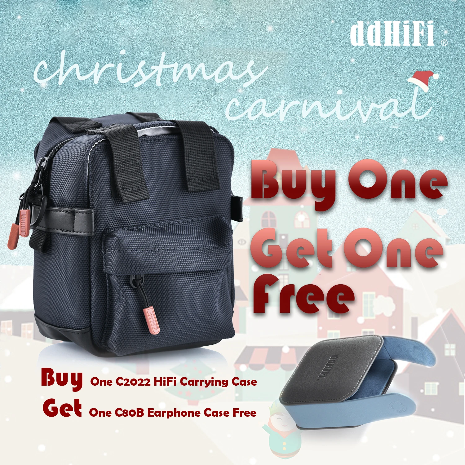 Чехол DD ddHiFi C2022 (темно-синий) для переноски на открытом воздухе аудиофилов сумка