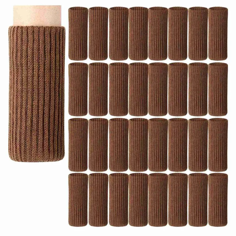 

96 Packs Chair Leg Socks Knitted Furniture Socks Leg Floor Protectors Furniture Table Feet Covers