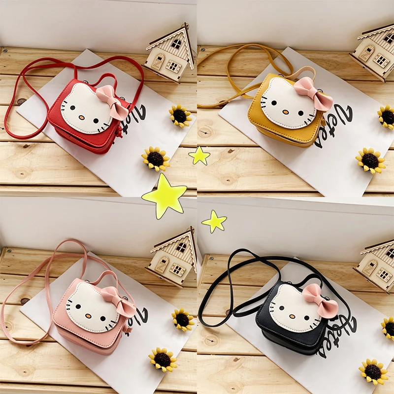

Новинка 2022, Лидер продаж, милая миниатюрная сумка-мессенджер Hellokittys Sanrioed, летняя Женская Аниме мультяшная Кошелек для монет, подарок на день ...
