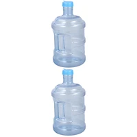 2pcs 5 liters of pure water bottle mineral water bottle portable pc bucket with handle portable for car carrying 5l