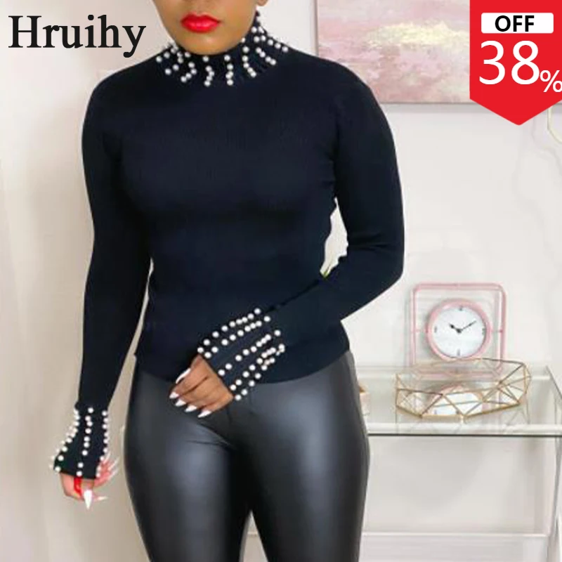 

Woman Tshirts Skinny Casual Tops Turtleneck Novelty Straight Sleeve Solid Streetwear All Match Fashion New Femme T-shirts