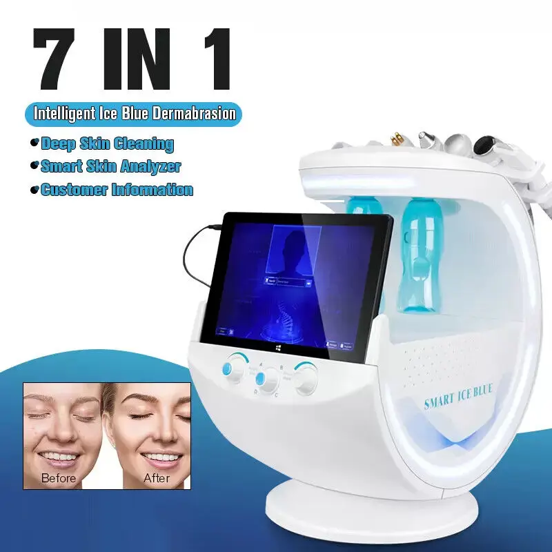 

7 in 1 Hydra Oxygen Jet Water Peeling Facial Machine Skin Analyzer Skin Care