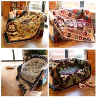 blanket rectangle 180cm bohemia american style sofa covers colorful with tassel throw blanket for home decorations springautumn