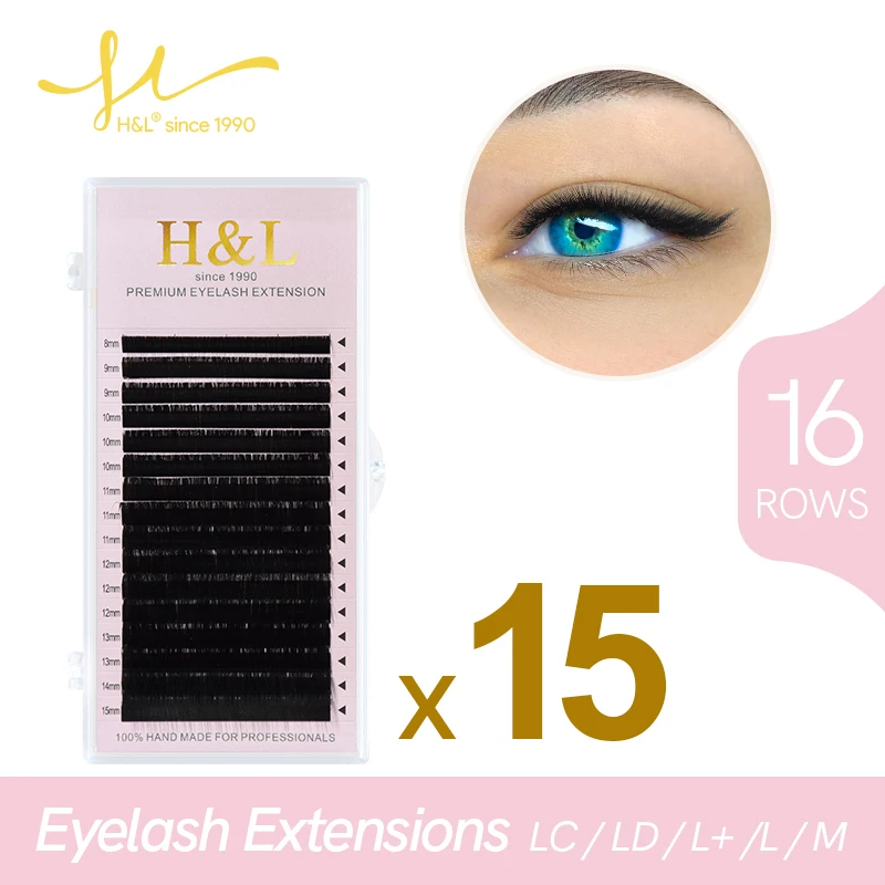 

16 rows of leshes special curvature C/CC/D/LC/LD/L+/M leshes extension makeup tool grafting 15 boxes of false eyelashes