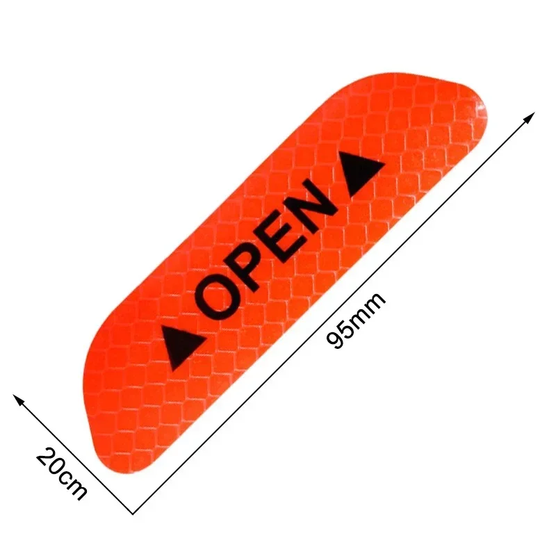 4 szt. Zderzak drzwi samochodu odblaskowe otwarcie ostrzegawczy pasek bezpieczeństwa samochód ciężarowy motocykl antykolizyjny blask ciemny