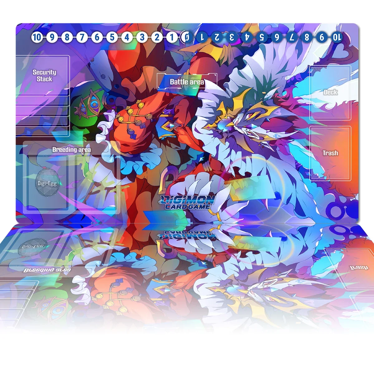 Digimon Playmat Piemon DTCG CCG Настольная игра Коллекционная карточная Коврик для мыши в