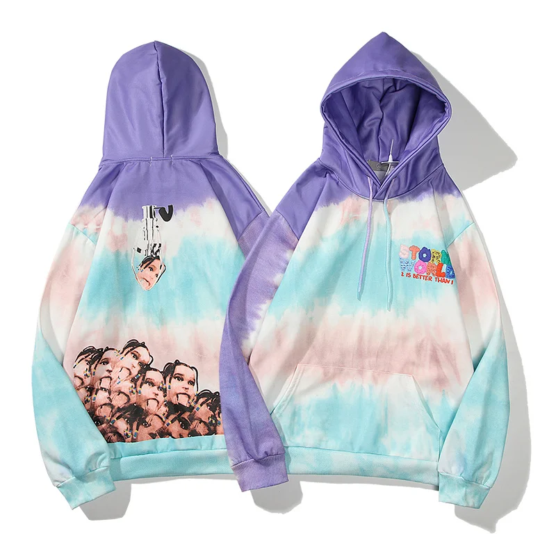 

Travis Scott Astroworld Travis Printed Hoody Hoodies Men Women Tie-Dye Hooded Sweatshirts HipHop Loose Hoodies Men Pullover