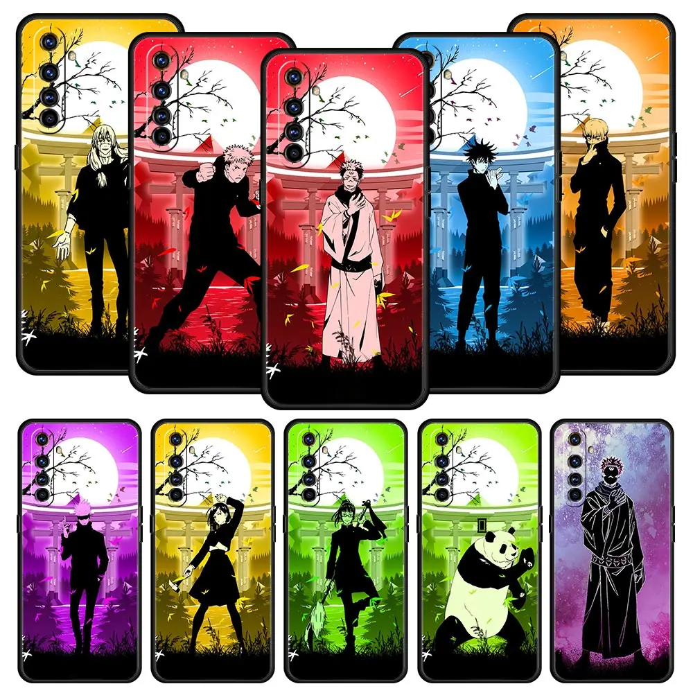 

Gojo Jujutsu Kaisen Anime Itadori Satoru Phone Case For OPPO Realme 9 8 7 6 GT2 Pro Plus 5G Cover C25 C21 C11 C3 8i 9i Coque