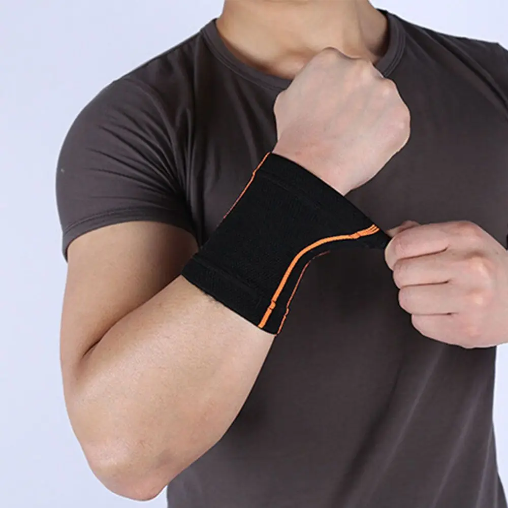 

Fashion Fitness Health Massage Protective Gear Wrap Hand Bracers Wristband Knitted