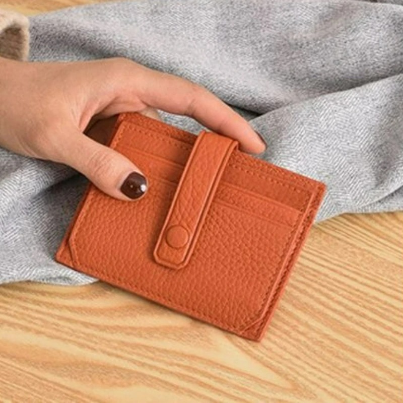 Ultra-thin Card Case Women's Korean Multi-card Case Mini Card Case Leather Case Simple and Compact