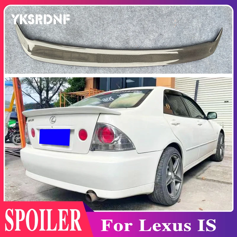 

IS200 Modified TRD Style Black/Carbon Fiber Rear Trunk Luggage Compartment Spoiler Car Wing For Lexus IS 1999~2004