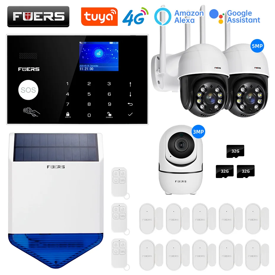 Смарт-система FUERS Tuya Wi-Fi 4G GSM 2 МП |