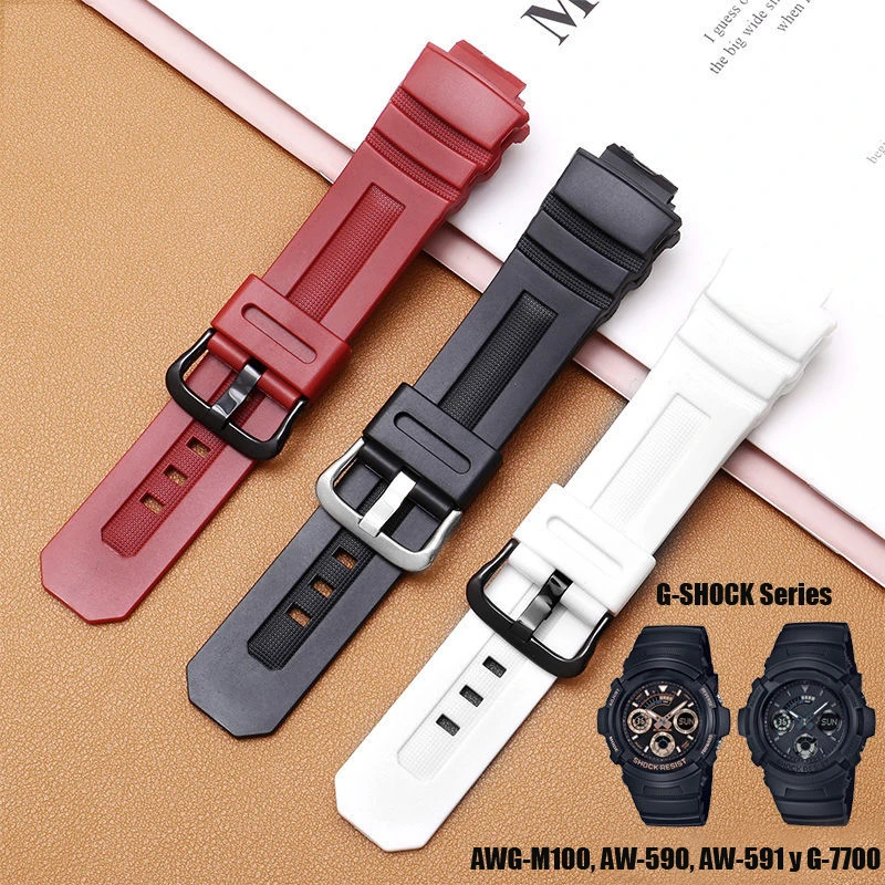 

Силиконовый ремешок для часов с выпуклым интерфейсом, черный, белый, красный ремешок для часов Casio G-Shock, фотоблестящий/фотоблестящий ремешок...