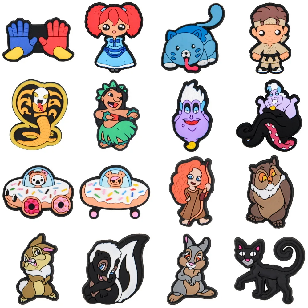 

Cute Cartoon Shoes Charms For Kids Animal Cat Fox Rabbit Pvc Charm Diy Decoration For Clog Shoes Embellishment Charm For Gift