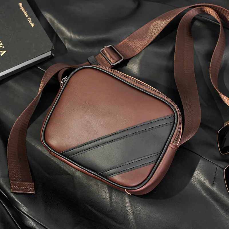 

Модная мужская сумка через плечо в стиле ретро, маленькая квадратная сумочка на плечо для мужчин, брендовый дизайнерский мессенджер на ремне, мужские сумки через плечо