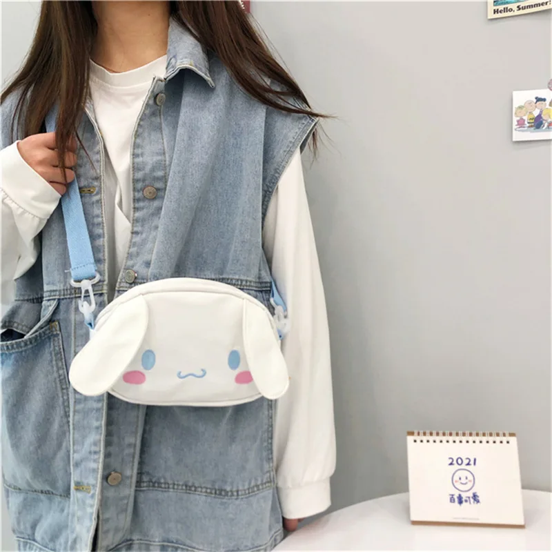

Sanrio Simple Hobos Chest Bag Sling Bag For Women 2022 Korean Style Cinnamoroll Kuromi My Melody Students Shoulder Bags