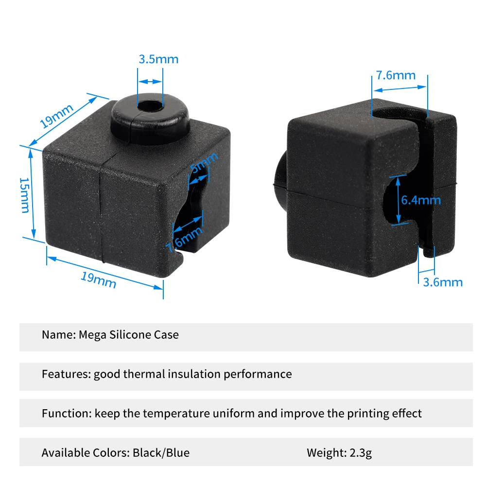 Силиконовый чехол для 3D-принтера Mega S 10 шт
