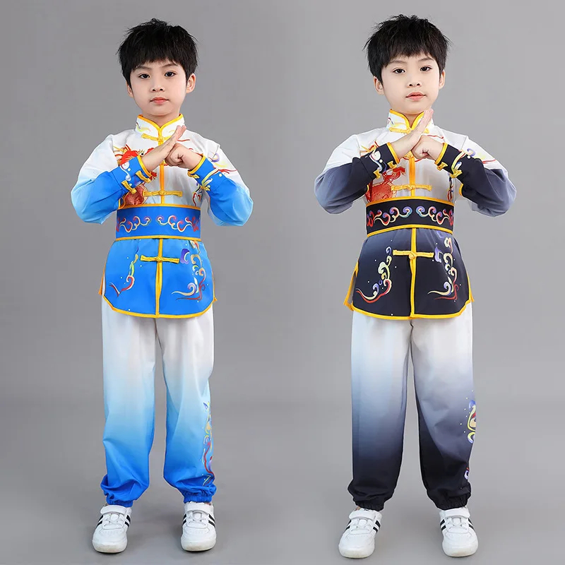 Комплект детской одежды в традиционном китайском стиле с вышивкой дракона