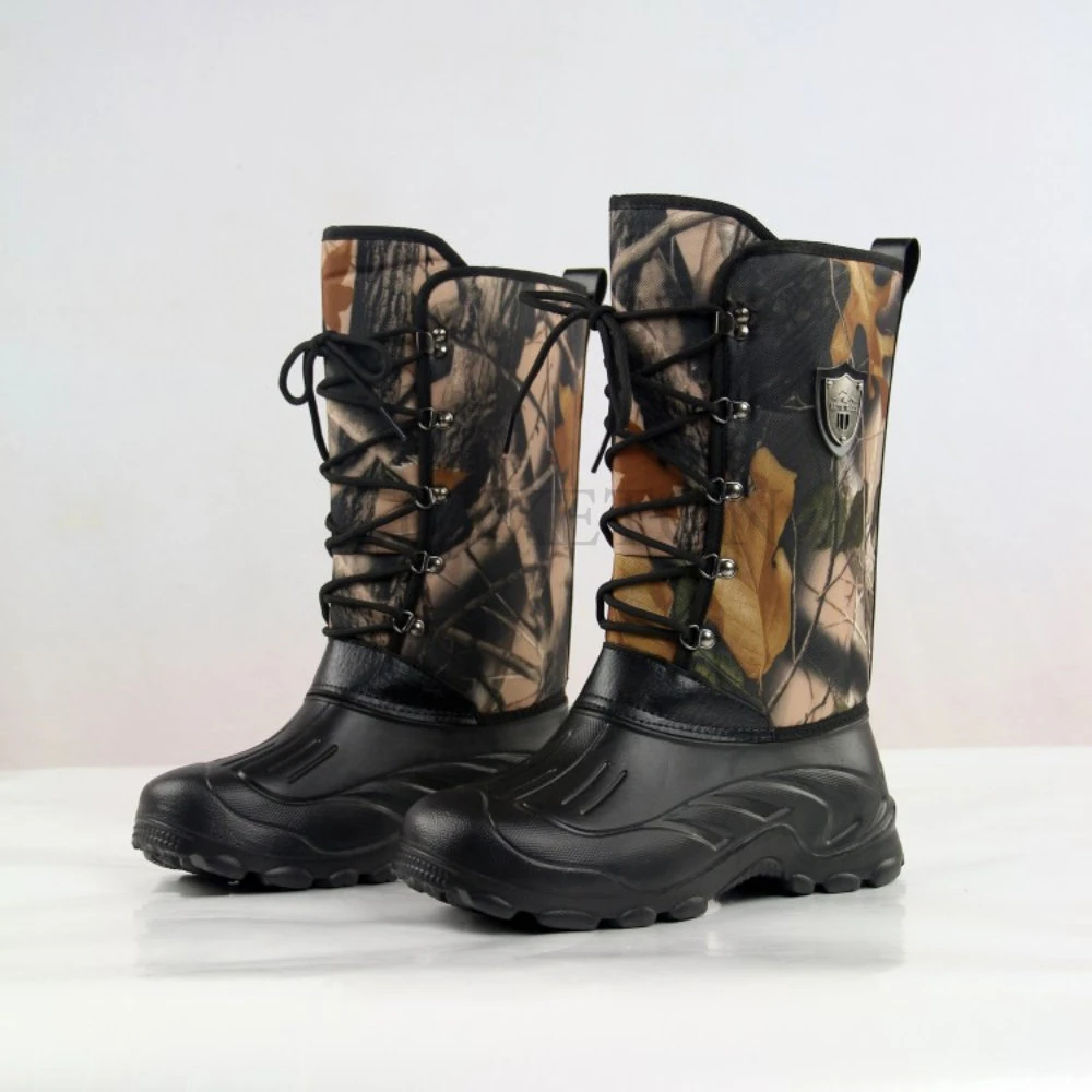 

Men Winter Boots Warm Waterproof Sneakers Outdoor Activities Fishing Snow Work Boots Plus Plush Non-slip Men Shoes Fishing Boots