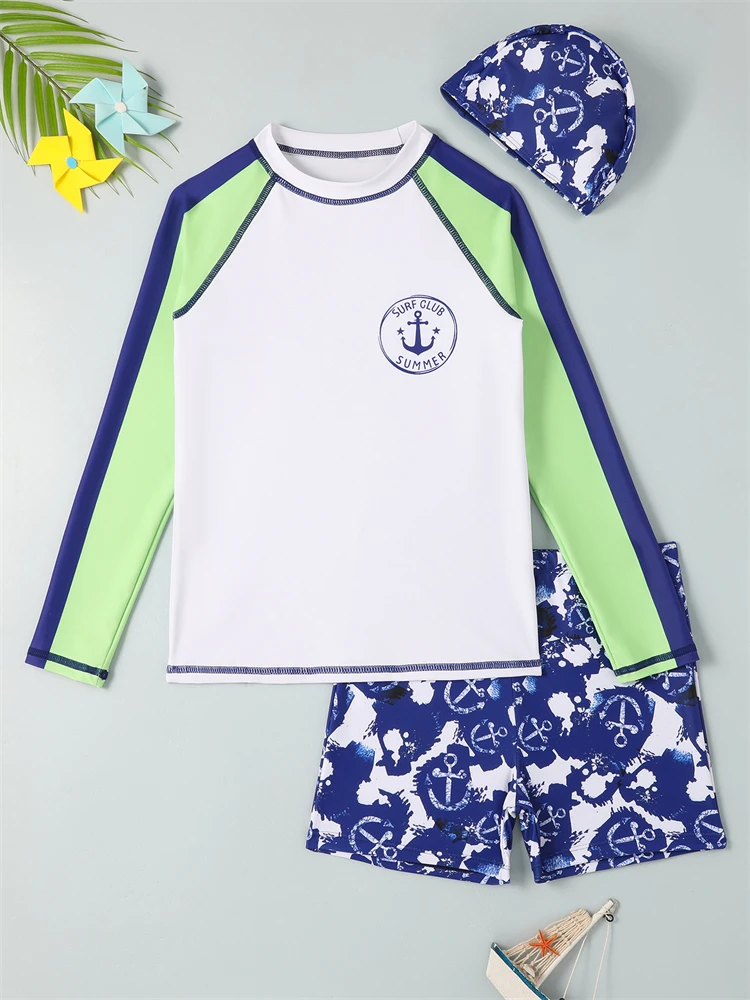 Купальник для мальчиков детский купальник новинка 2024 однотонный купальный