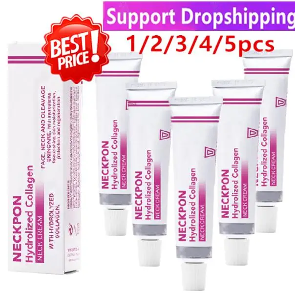 

Lot Neckpon Hydrolized Collagen Neck Cream For Face Neck Cleavage Skincare Cream With Hydrolized Collagen Vera Anti-aging Cream