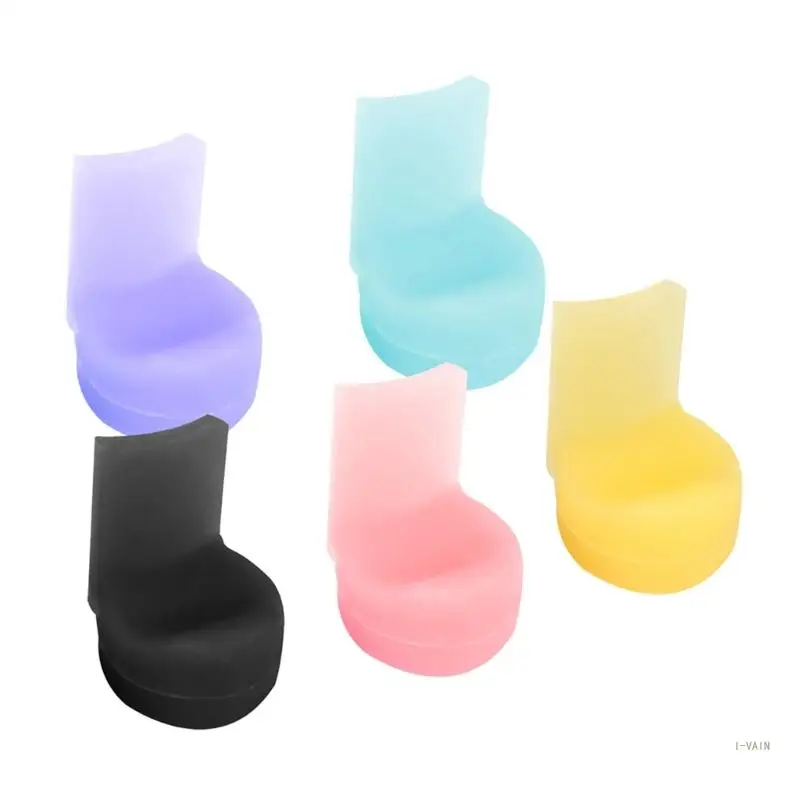

M5TC 5 Pcs Soft Silicone Clarinet Oboe Thumb Rest Cushion Colorful Thumb Protector