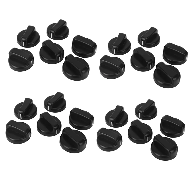 

JFBL Hot 24 PCS Kitchen Black Plastic Gas Stove Cooker Control Knobs