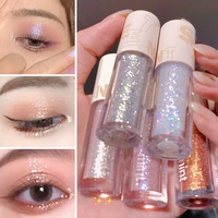 pearlescent glitter eyeshadow shimmer shiny eyeshadow long lasting natural highlighter liquid eyeshadow women eye cosmetic
