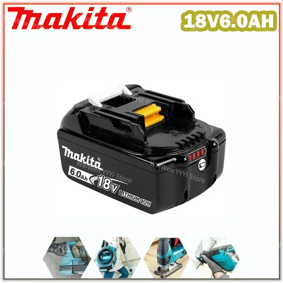 

18V 6.0Ah Makita Original With LED lithium ion replacement LXT BL1860B BL1860 BL1850 Makita rechargeable power tool battery 6AH