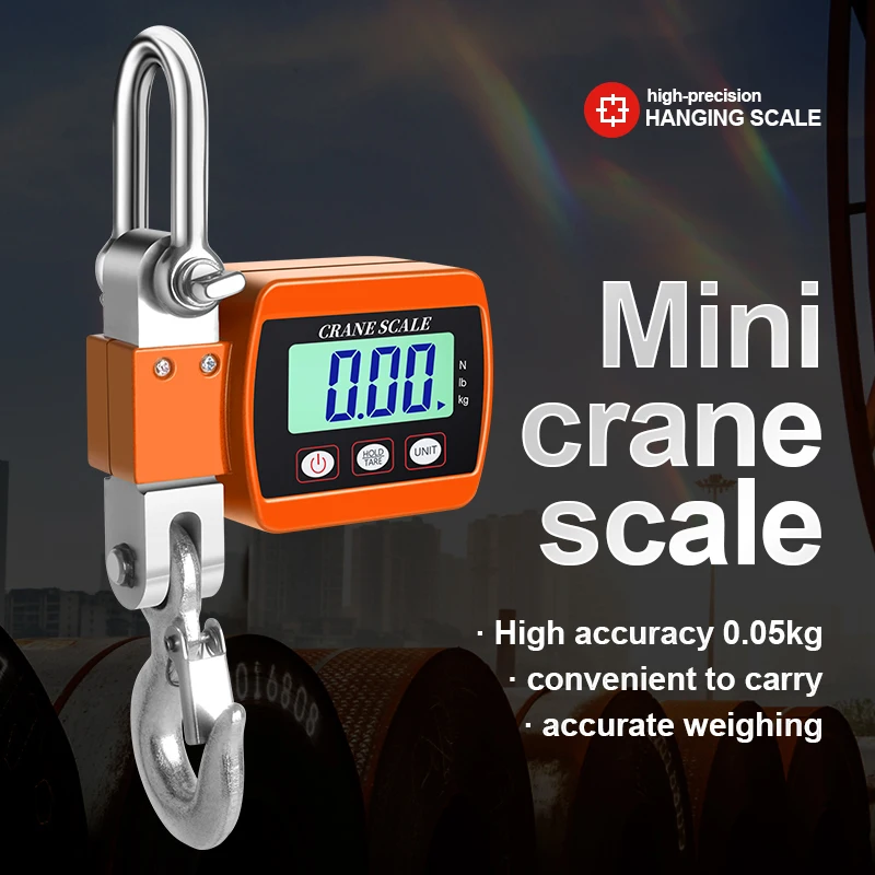 

Unit Industrial Change Hanging Heavy Scale Scale Crane Scale Scales 300kg/500kg Digital Crane Hook Backlight Duty Portable