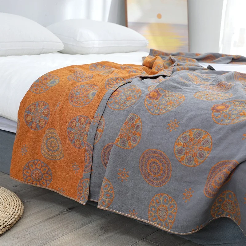 Японское хлопковое покрывало s покрывала жаккардовое летнее тонкое одеяло для