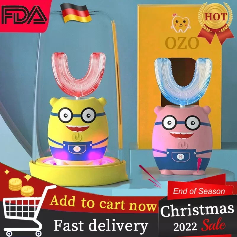 

Sonic Children Electric Toothbrush Fully Automatic Electric Toothbrush Waterproof Soft Silicone Brush Head Kids Xaomi Toothbrush