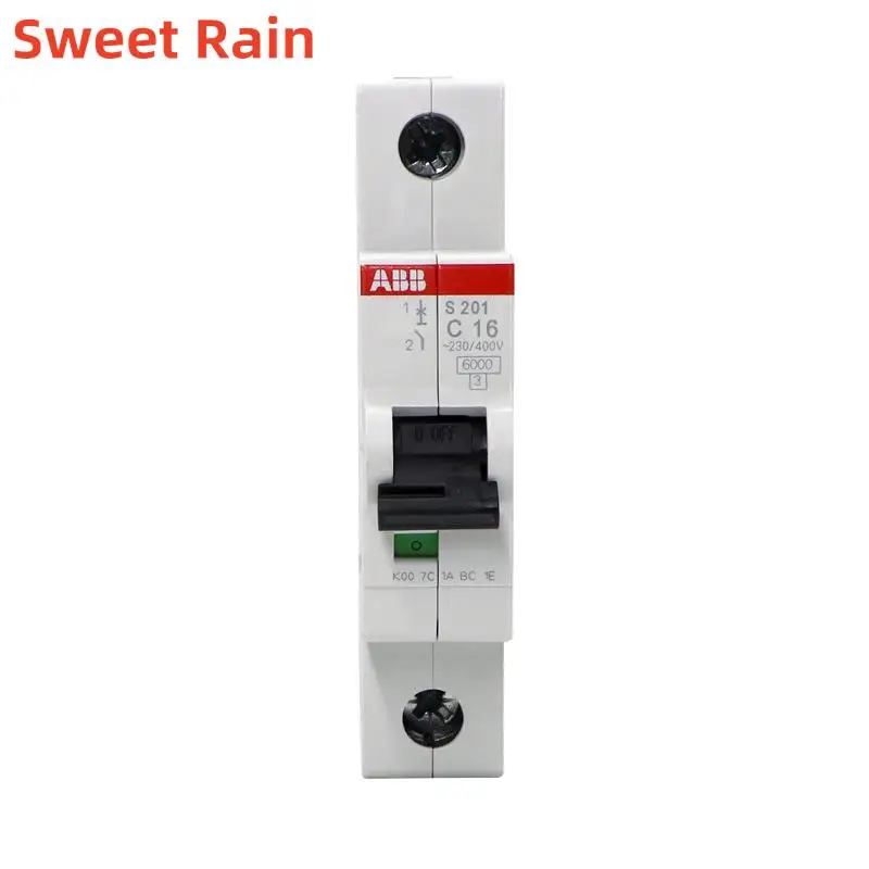 S200 S201 диапазон 1P миниатюрный автоматический выключатель C Type MCB 1 2 3 4 6 10 16 20 25 32 40 50