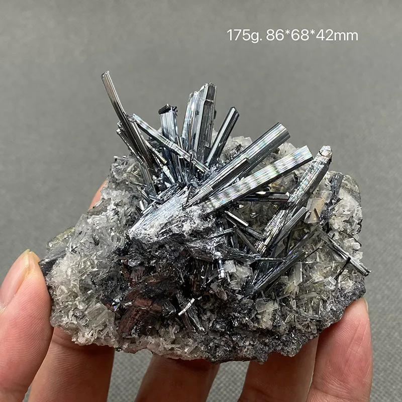 

100% Natural rare Stibnite mineral specimen stones and crystals healing crystals quartz gemstones from China free shipping