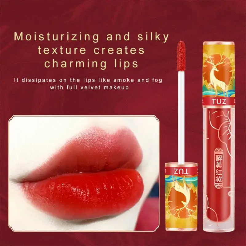 

Moisture Liquid Lipstick Waterproof Lasting Colored Soft Mist Lip Gloss Lip Glaze Velvet Matte Lipstick 4 Colors Lipgloss