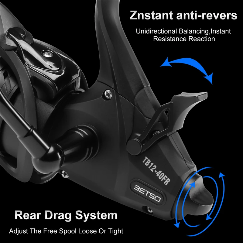 Новинка 2022 Рыболовная катушка с двойным тормозом на максимальное усилие тяги 15