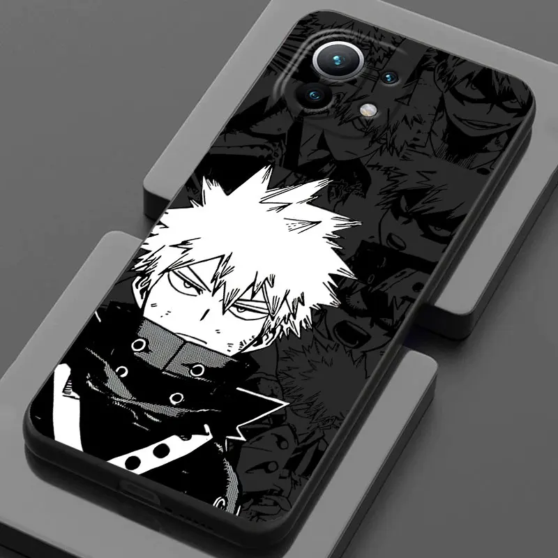 Фото Чехол для телефона Katsuki Bakugo My Hero Academia для Xiaomi Poco X7 M7 Pro X3 X5 X6 M5 F6 Mi F7 15 Ultra 14T 13T 12T 11T 10T Pro Cover №4