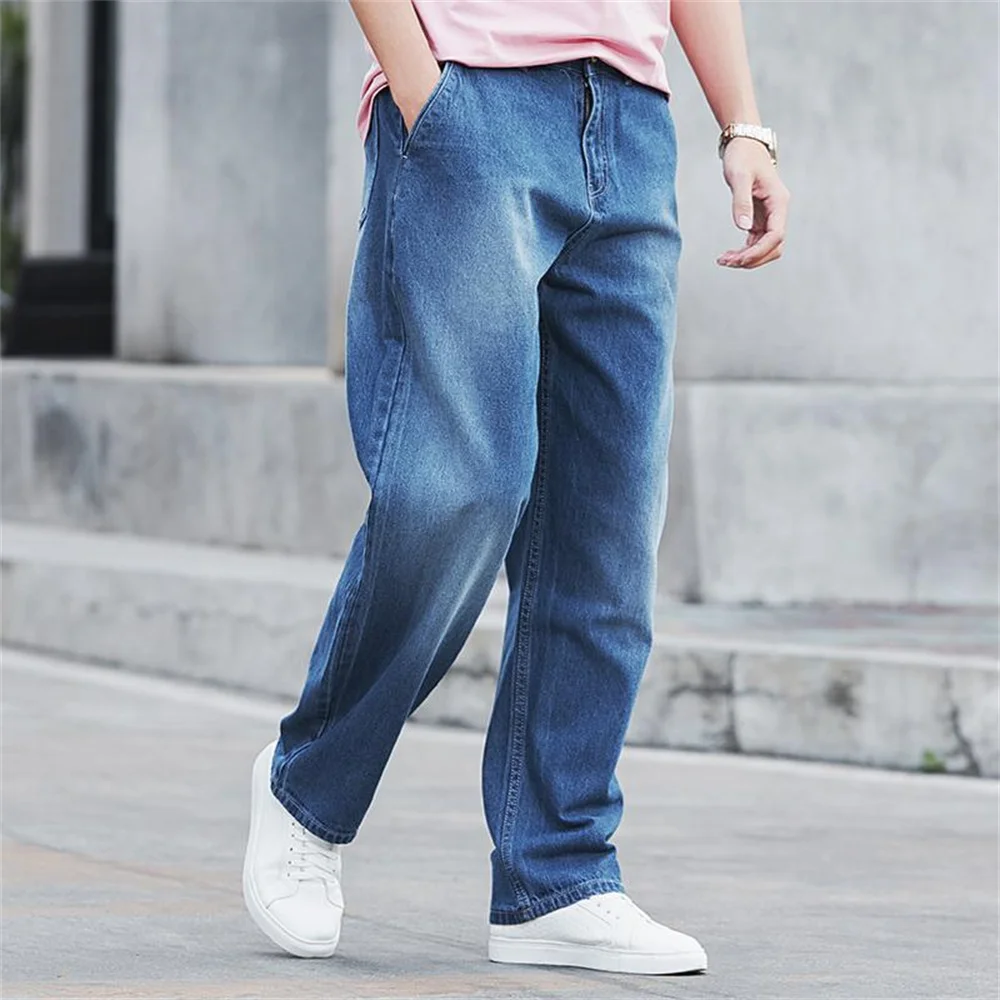 2022 New Streetwear Baggy Jeans Men 