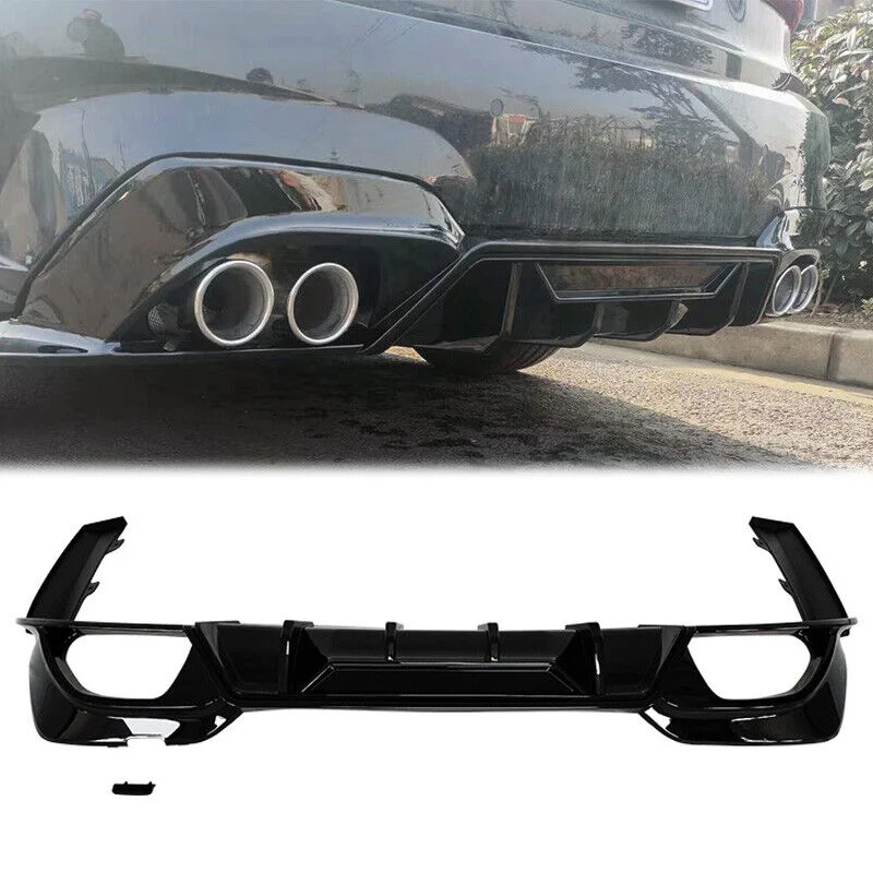 

For 19-22 BMW 3 Series G20 330i M340i Sport Rear Bumper Lip Diffuser Gloss Black