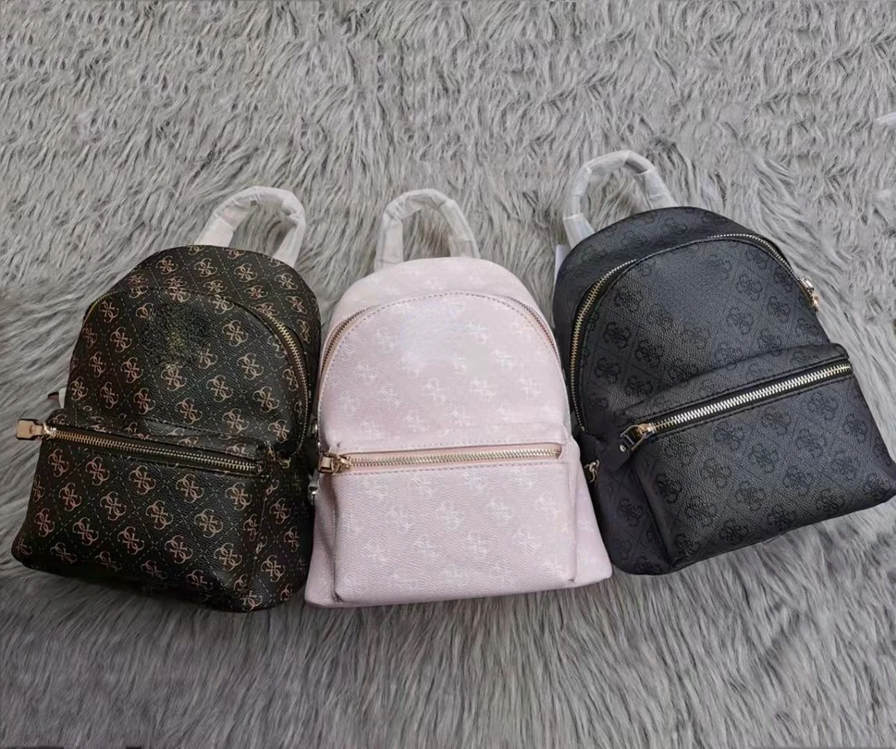 

Новый рюкзак Gu-ss The GS, однотонная модная сумка с принтом и двойной молнией