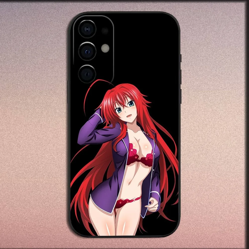 Чехол для телефона Anime R-Rias High Samsung S25 S24 S21 S22 S23 S30 Ultra S20 Plus Fe Lite Note 10 9 5G черный мягкий