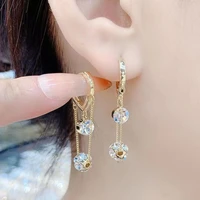 fashion korean tassel earrings for women luxury elegant designer dangle earrings 2022 trend new party jewelry accessories gifts