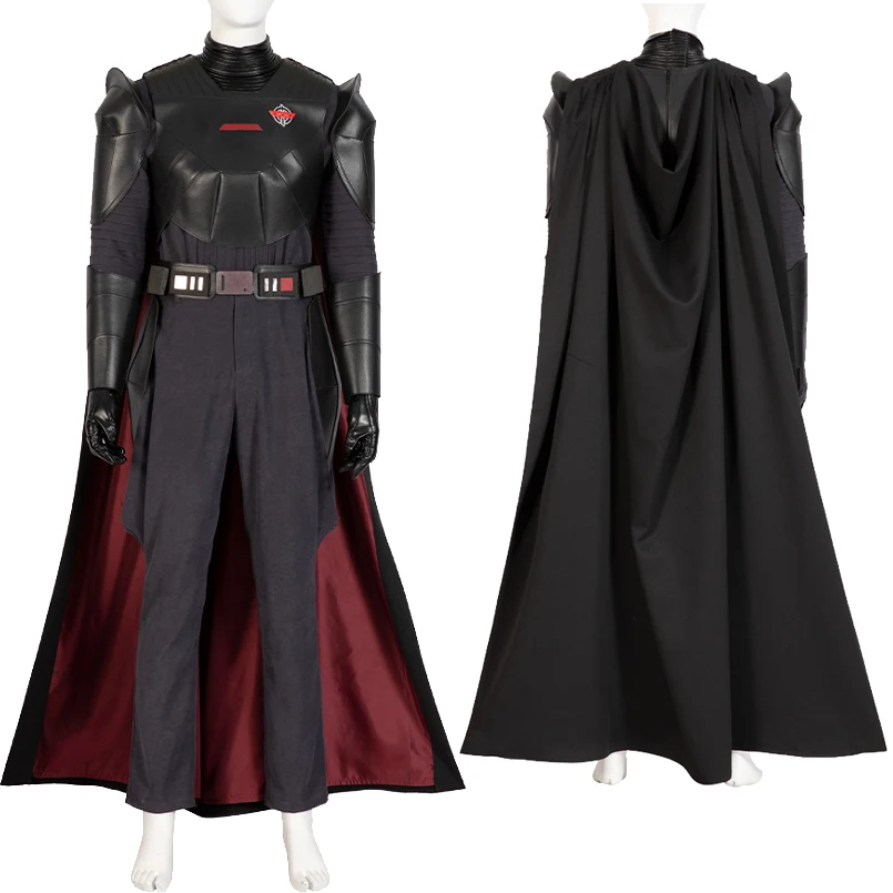 2022 Superhero Obi Wan The Grand Inquisitor Cosplay Costume New Black Outfit Halloween Carnival Battle Guards Uniform