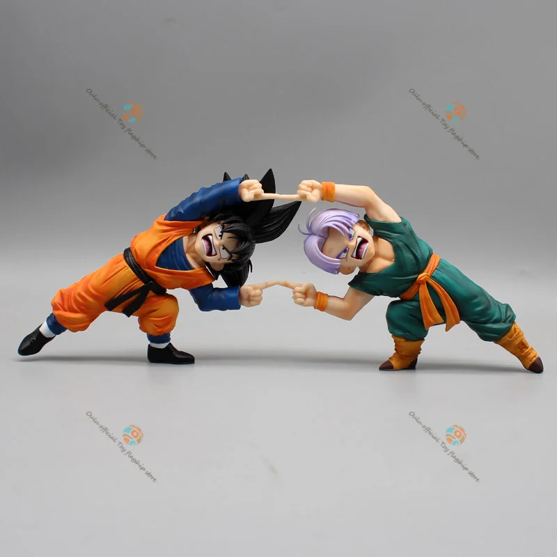 

11cm Dragon Ball Anime Figure Son Goten Trunks Fusion Action Figurine Standing Model Toy Pvc Statue Room Ornament Birthday Gift