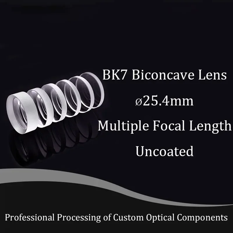 Диаметр 25 4 мм Bk7 Двусторонние линзы Оптические Многоспецификация Фокусное