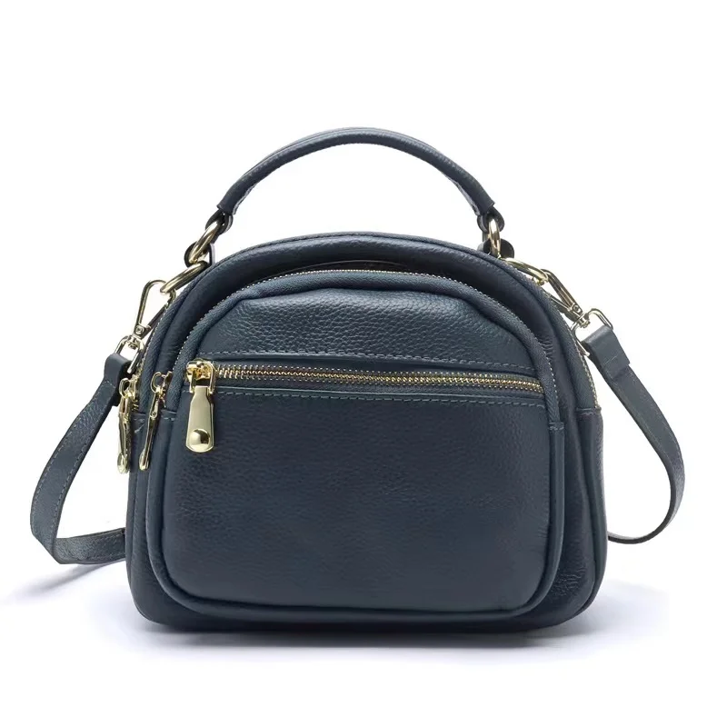 Модная простая сумка-мессенджер из натуральной кожи новая Универсальная