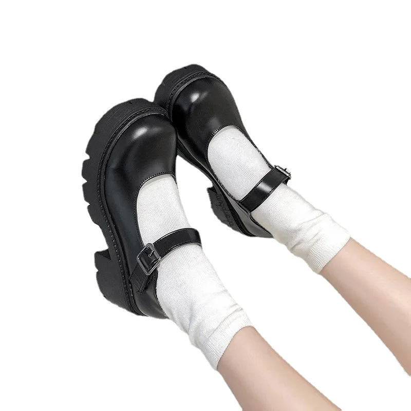 

Женские туфли на высоком каблуке, туфли мэри джейн на платформе, Лолита, винтажные туфли в японском стиле на высоком каблуке для девушек, 2023