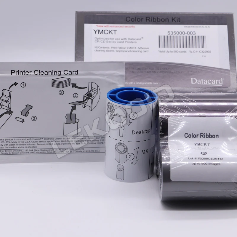 Цветовая лента ymcko для принтера id-карт оригинал карта данных CD800 535000-003