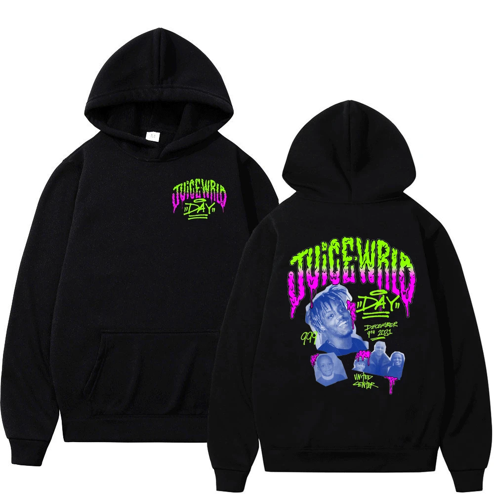 

Mens Hoodies Sweatshirts Rapper Juice Wrld Fashion Streetwear Hip Hop Casual Hooded Pullovers Juice Wrld Cartoon Graphics Hoodie