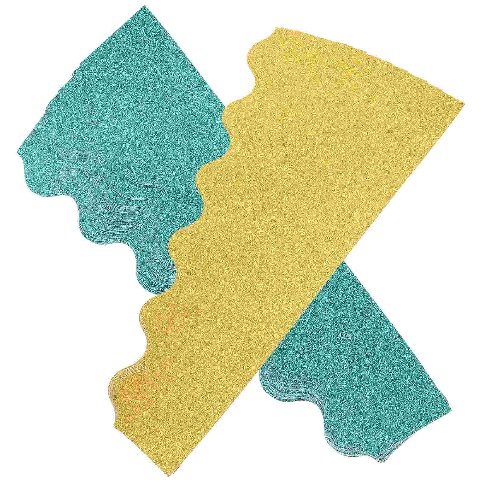 

2 Sets Blackboard Border Stickers Wave Adhesive Border Stickers Classroom Bulletin Border for Bulletin